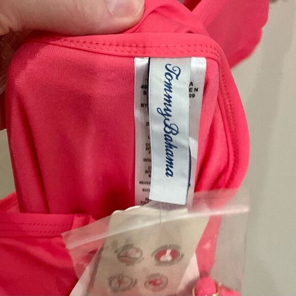 Tommy Bahama Pearl Off The Shoulder One Piece Swimsuit Sz 16 New Coral Coast - Picture 7 of 9